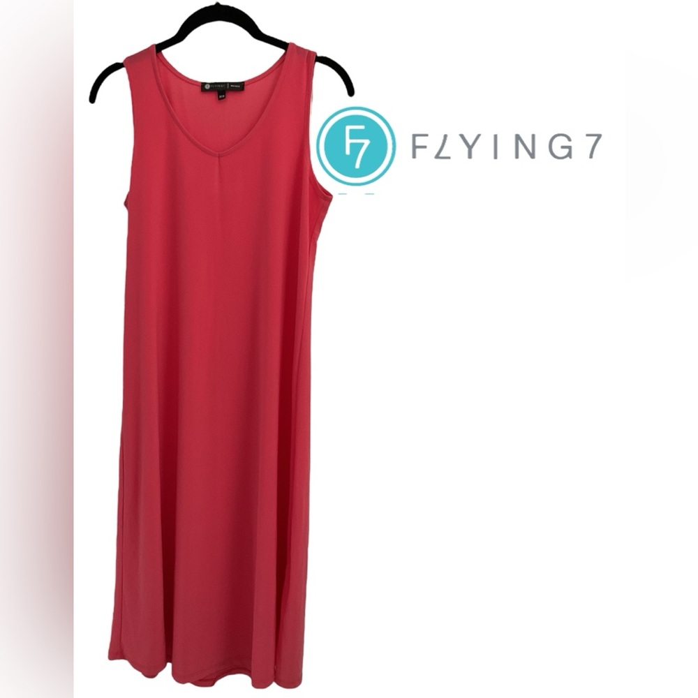 Red🩵Maxi Scoop Neck Sleeveless Sundress